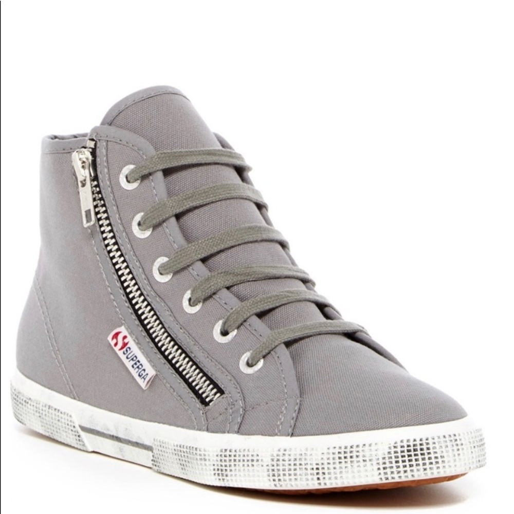 Superaga canvas high top sneakers